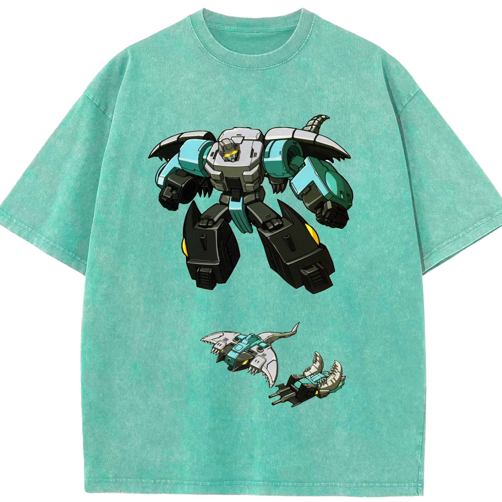 （画像用）  綿100% ヴィンテージ風 半袖Tシャツ（フロントプリント）